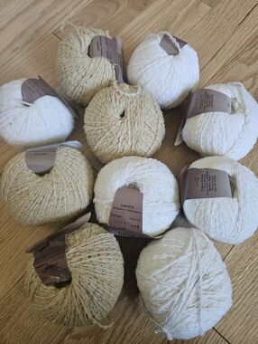 10 Skeins Of Cashmere Nylon Yarn